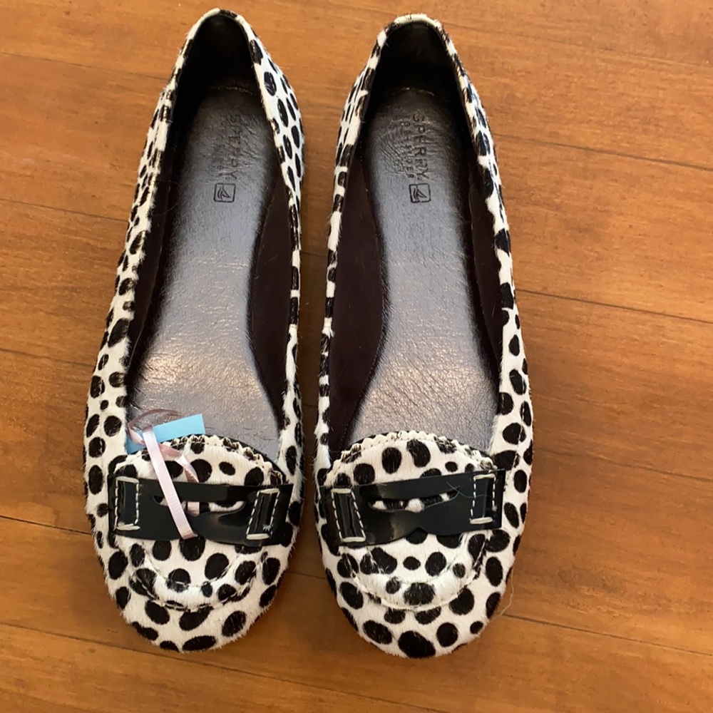 Sperry black and white Flats, 8 - Picture 3 of 6